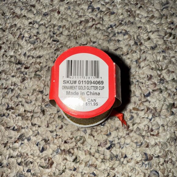 2018 Starbucks Gold‎ Glitter Cup Holiday Christmas Tree Ceramic Ornament NEW - Picture 4 of 4